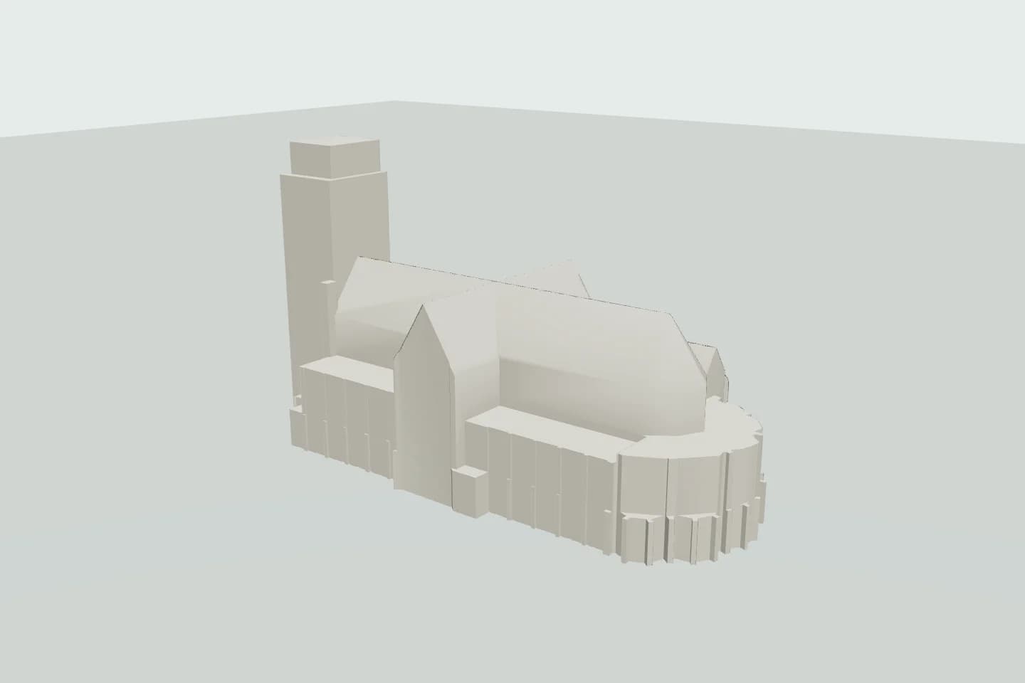 Grote Kerk Dordrecht vóór de wijziging